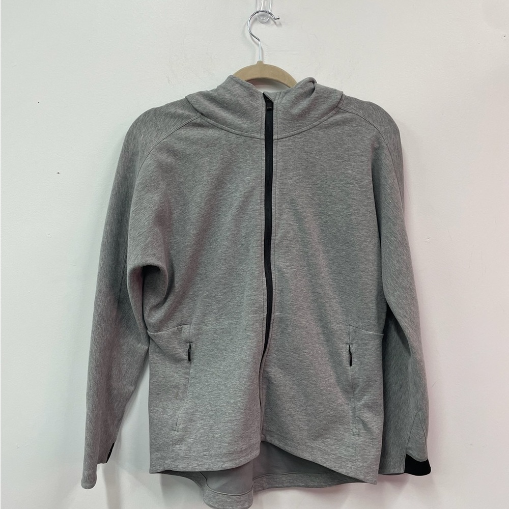 Athleta Gray with Black Zipper Zip Up Jacket Sz S
